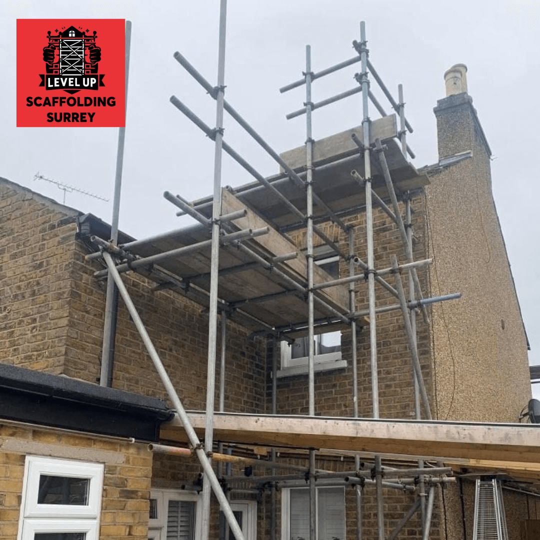 Scaffolding for residential solar panel installations